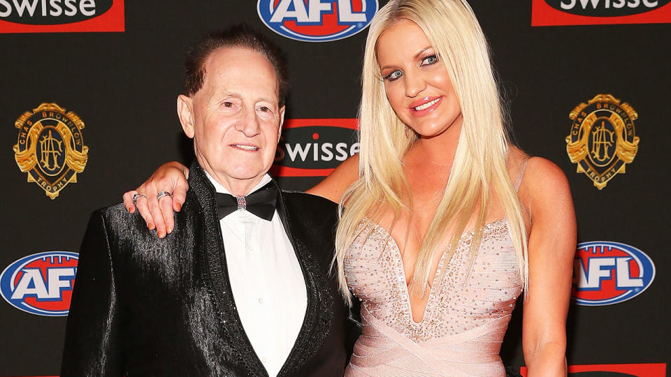 Geoffrey and Brynne Edelsten, pictured here at the 2013 Brownlow Medal. 