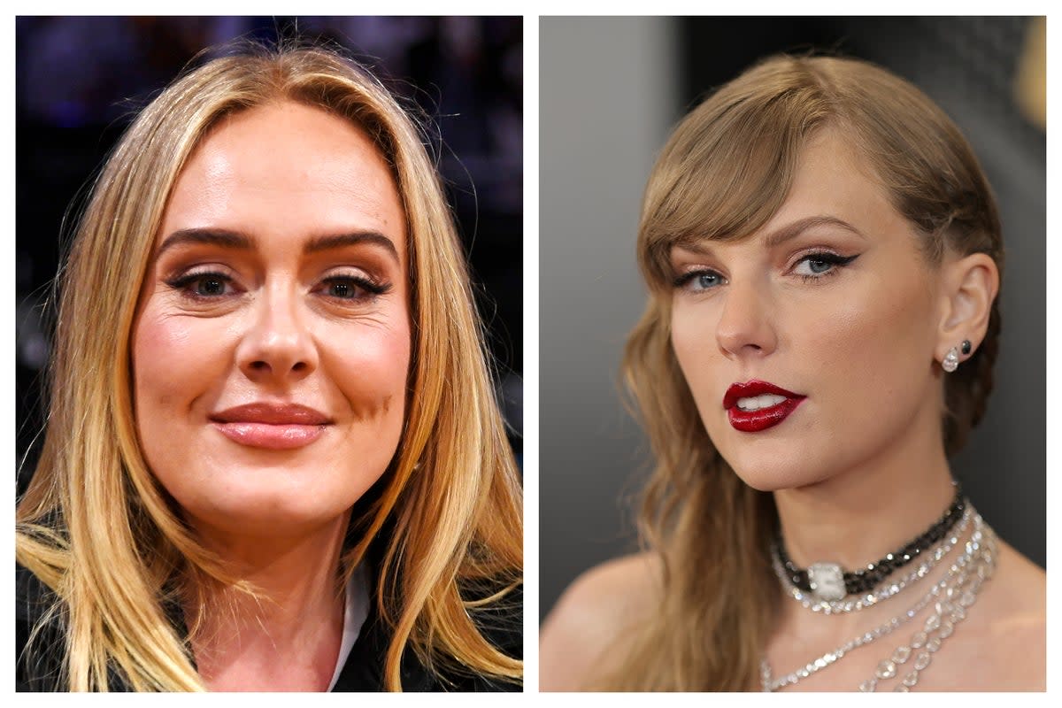 Adele (L) and Taylor Swift (R) (Getty)