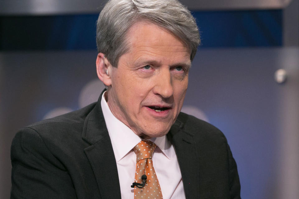 Nobel Prize-winning economist Robert Shiller believes investors should continue to own stocks, because the bull market may continue for years.