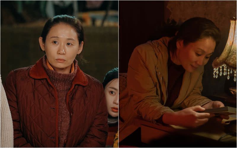 ▲金善映一改在《愛的迫降》中北韓大媽的爆笑演出，在《我的不完美家人》演出苦情大姐。（圖／高雄電影節、Netflix）