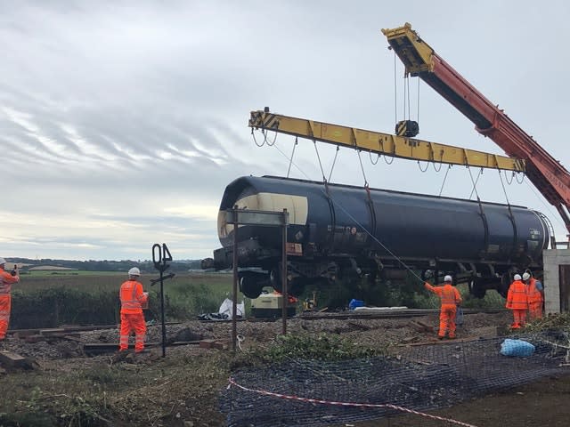 The investigation into the South Wales derailment found evidence of a brake failure (Network Rail/PA)