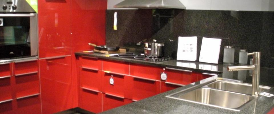 IKEA red kitchen