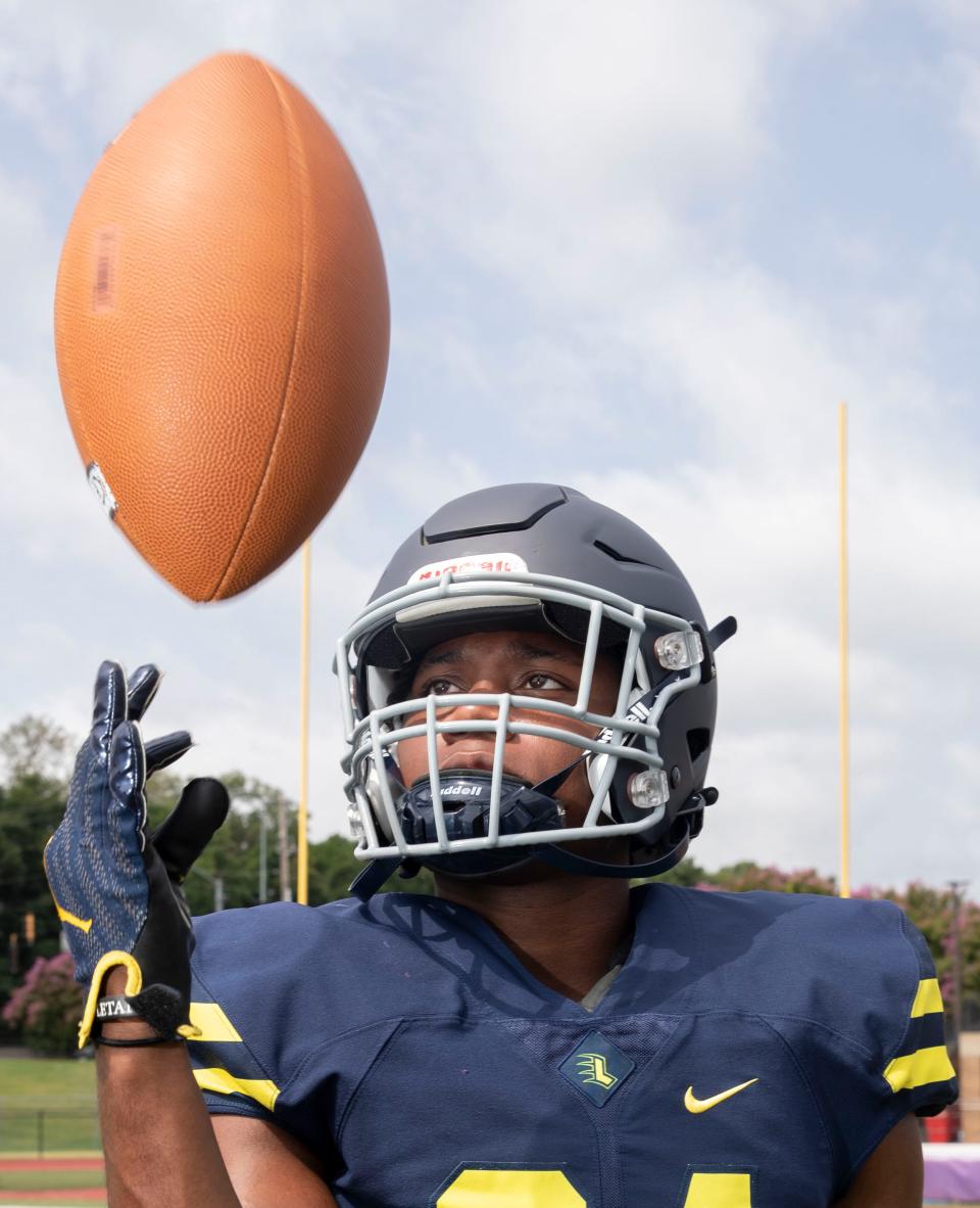 Lausanne Collegiate’s Zamariyon Kendall on Tuesday, July 19, 2022, at Christian Brothers High School in Memphis.