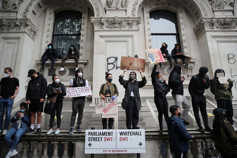 Protest against the death of George Floyd, in London