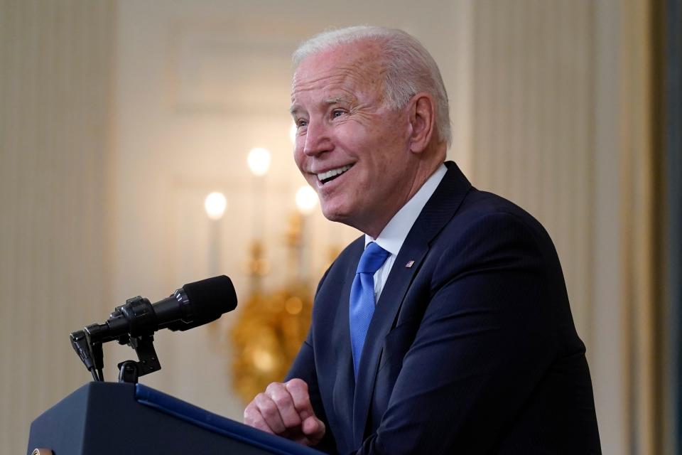 President Joe Biden on May 5, 2021, in Washington, D.C.