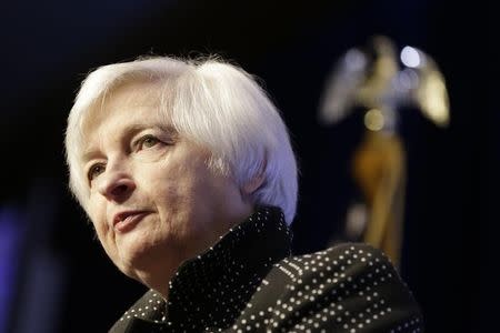 U.S. Federal Reserve Chair Janet Yellen addresses the Economic Club of Washington in Washington December 2, 2015. REUTERS/Joshua Roberts