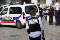<p>French Police work on the scene where French soldiers were hit and injured by a vehicle in the western Paris suburb of Levallois-Perret near Paris, France, Wednesday, Aug. 9, 2017. (Photo: Kamil Zihnioglu/AP) </p>
