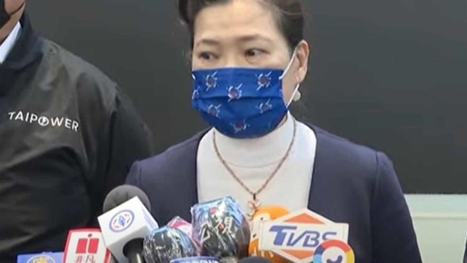經濟部長王美花在記者會上說明停電原因。（圖／東森新聞）