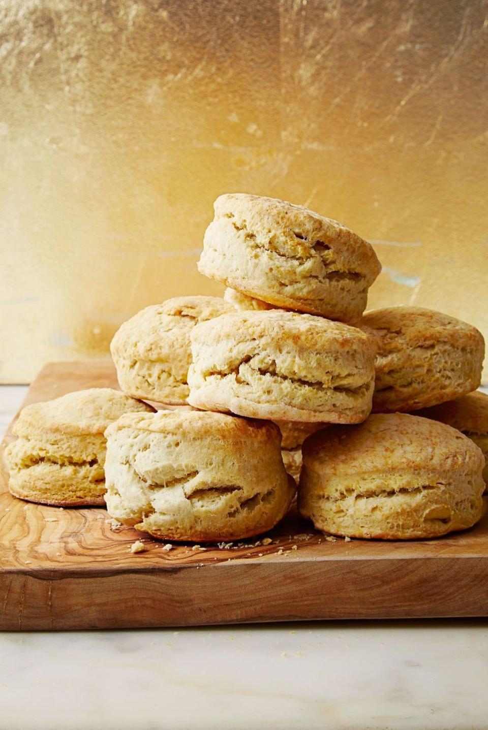 <p>Is it even Thanksgiving without buttermilk biscuits? This recipe will make flaky, crispy and fluffy biscuits in no time! </p><p><em><a href="https://www.goodhousekeeping.com/food-recipes/a37457/best-ever-buttermilk-biscuits-recipe/" rel="nofollow noopener" target="_blank" data-ylk="slk:Get the recipe for Best-Ever Buttermilk Biscuits »;elm:context_link;itc:0;sec:content-canvas" class="link ">Get the recipe for Best-Ever Buttermilk Biscuits »</a></em> </p>