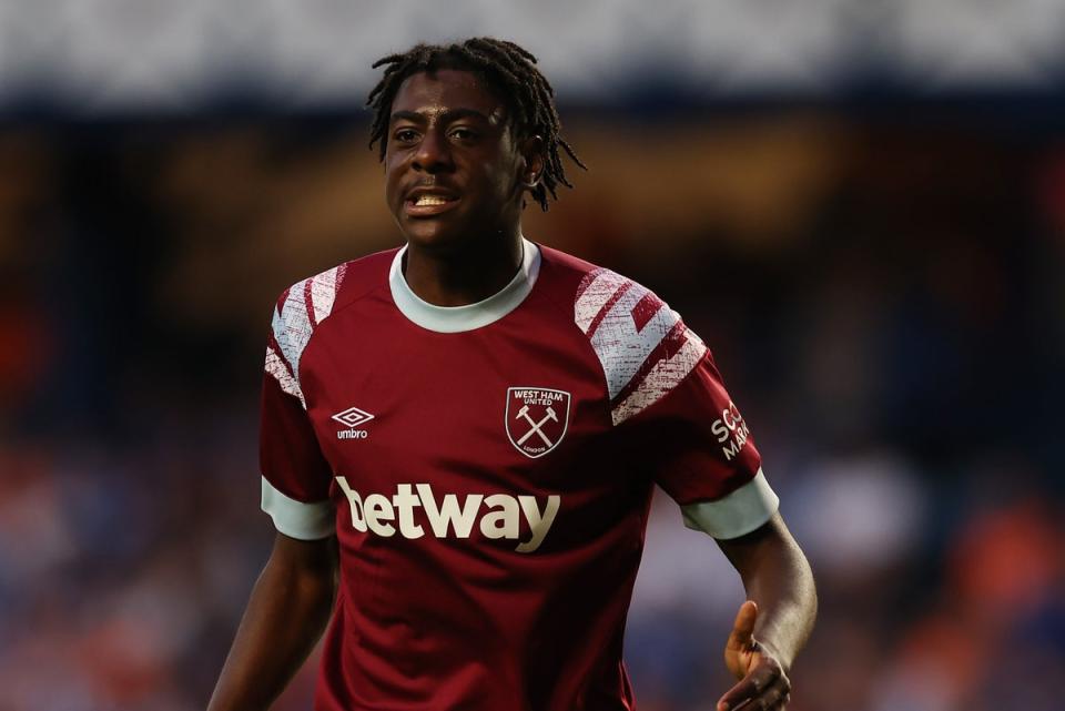 Divin Mubama has been prolific for West Ham at youth level and should also play in Bucharest (Getty Images)