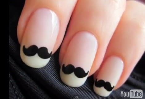 Moustache Nails