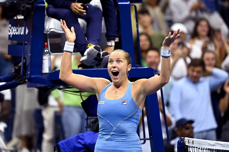 La estadounidense Shelby Rogers, que estuvo 13 meses sin competir con una severa lesión de rodilla y volvió a ser feliz en el US Open.