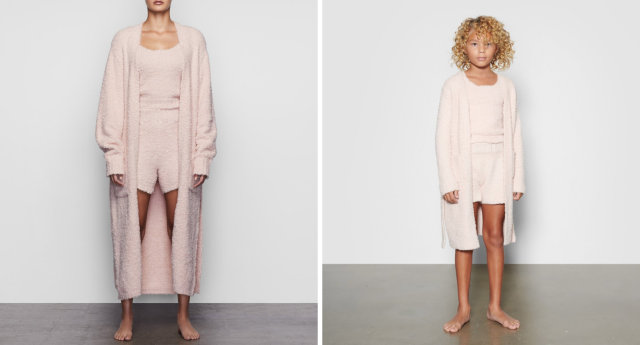Kim Kardashian's SKIMS mommy-and-me Cozy Collection is now available to  shop - Yahoo Sports
