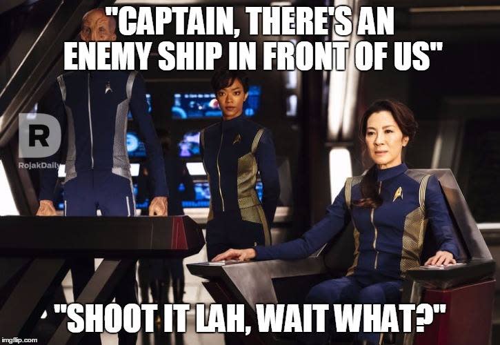 Michelle Yeoh Star Trek: Discovery Memes (Photo: Rojak Daily Facebook Page)