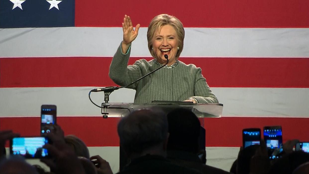 Clinton Speaks Ahead of Democratic Debate