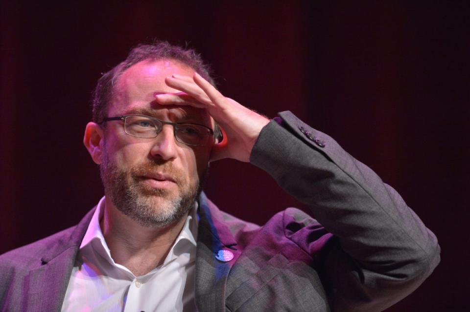 Wikipedia founder Jimmy Wales looking for more female editors, perhaps? (Mandel Ngan / AFP via Getty Images)