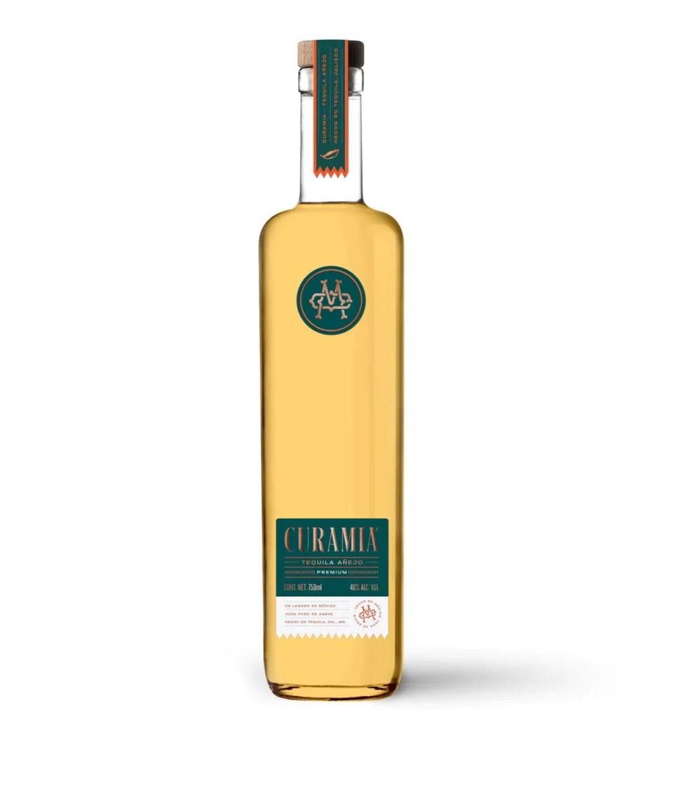 <p><a href="https://curamiatequila.com/products/tequila-anejo/" rel="nofollow noopener" target="_blank" data-ylk="slk:Shop Now;elm:context_link;itc:0;sec:content-canvas" class="link ">Shop Now</a></p><p>Curamia Tequila Añejo</p><p>curamiatequila.com</p><p>$59.99</p>