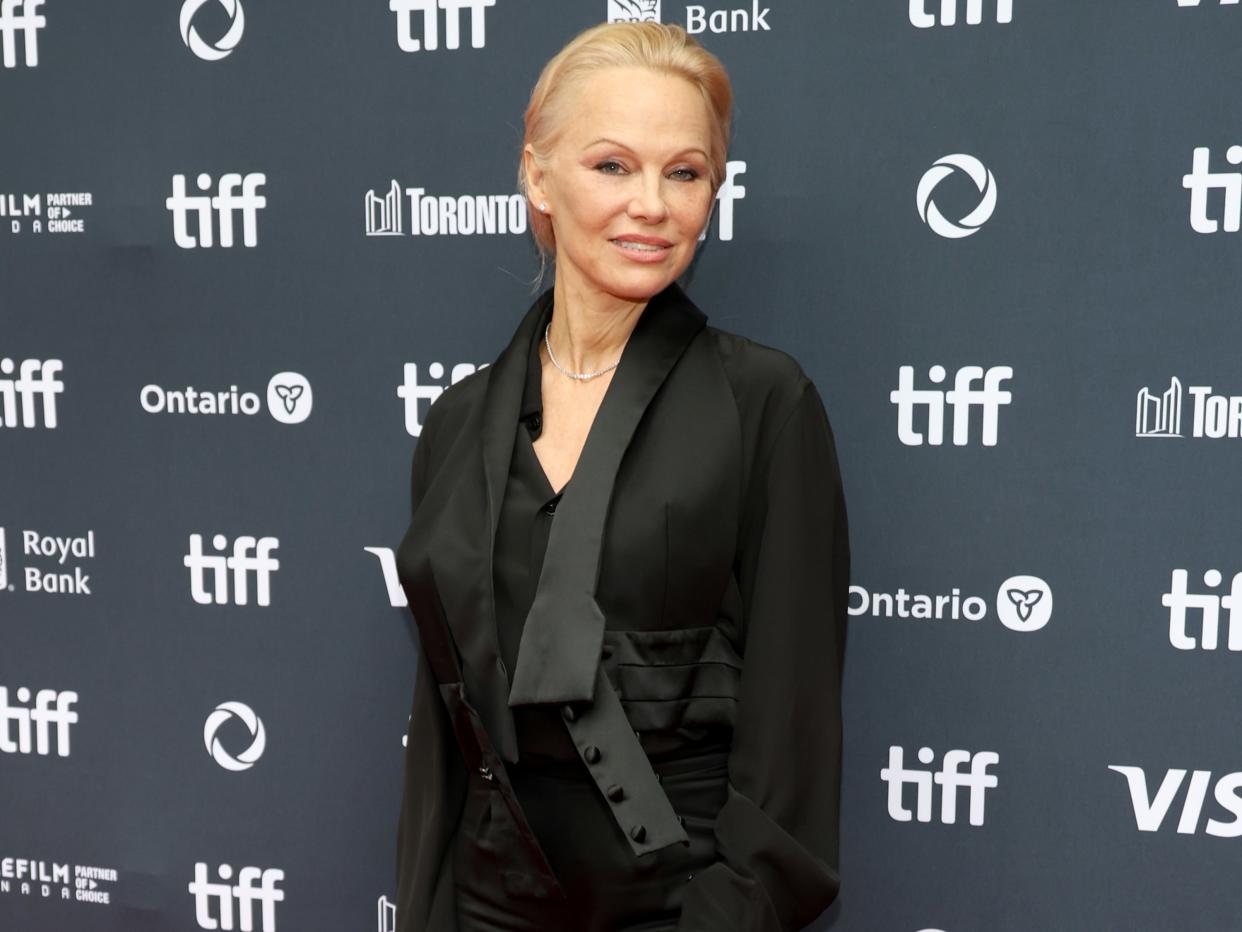 TORONTO, ONTARIO - SEPTEMBER 06: Pamela Anderson attends the premiere of 