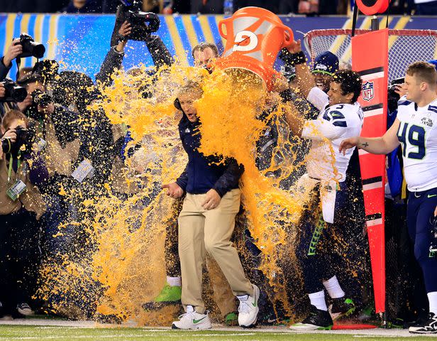 Rob Carr/Getty 2014 Super Bowl Gatorade color