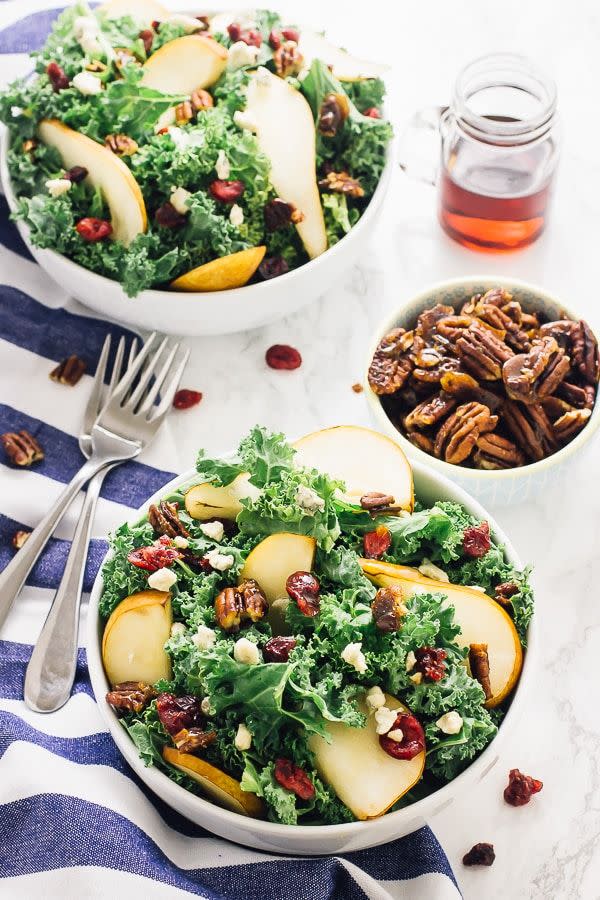 Pear and Gorgonzola Salad with Honey Apple Dressing