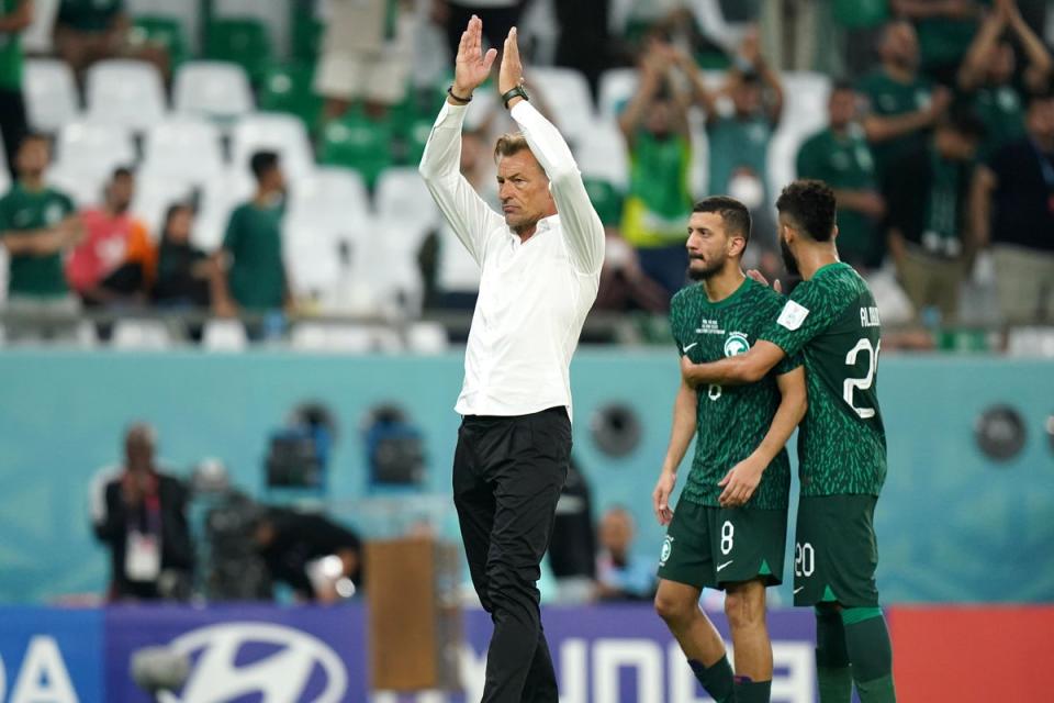 Saudi Arabia coach Herve Renard has challenged his side to make history (Adam Davy/PA) (PA Wire)