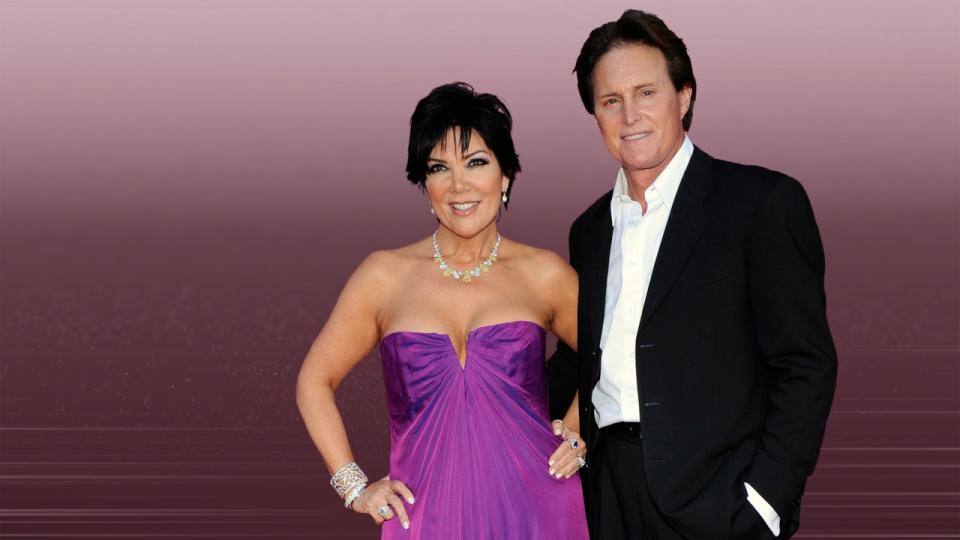 Kris and Bruce Jenner (l-r), on texture, partial graphic