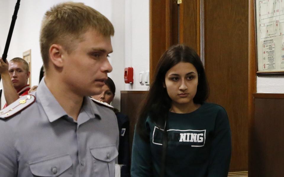 Maria Khachaturyan, the younger sister, will stand a separate trial - Sergei Karpukhin/Tass via Getty Images