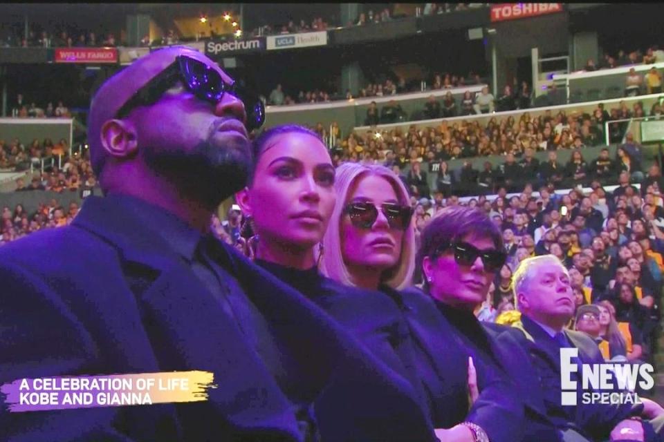 The Kardashian family were among the famous faces at the ceremony (E! News)