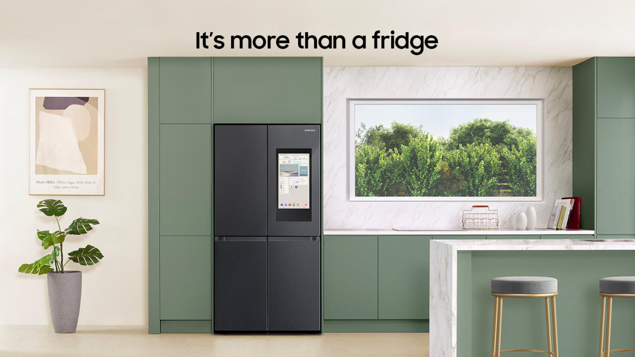  Samsung AI family hub french door refrigerator. 