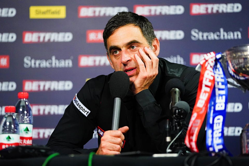 Ronnie O’Sullivan has been blunt in his criticism of the World Snooker Tour (PA)