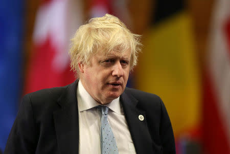 Britian's Foreign Secretary Boris Johnson arrives at the Foreign Ministers’ Meeting on Security and Stability on the Korean Peninsula in Vancouver, British Columbia, Canada, January 16, 2018. REUTERS/Ben Nelms