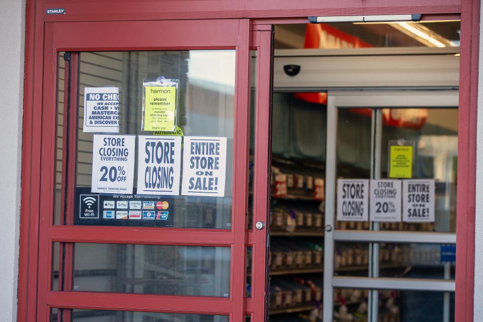 Exterior of Harmon on Route 9 in Towne Pointe Center in Manalapan, NJ Monday, January 30, 2023. Bed Bath & Beyond is closing all of its Harmon stores as it tries to avoid bankruptcy.