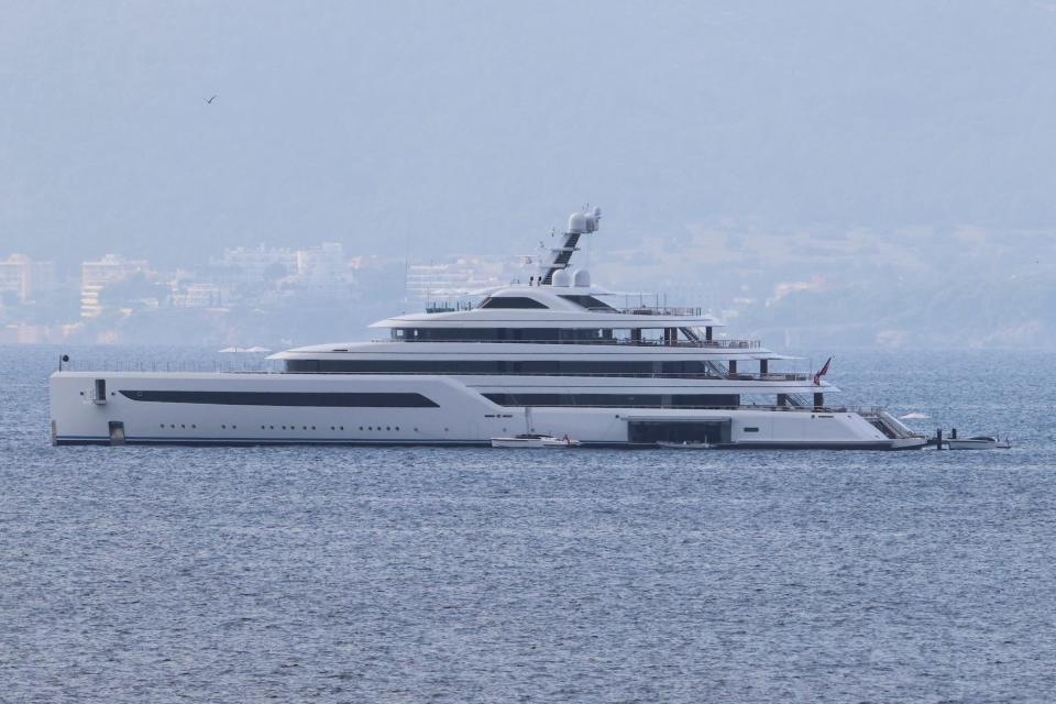 Jack Ma's superyacht Zen is anchored by Mallorca Island coast, Spain October 21, 2021