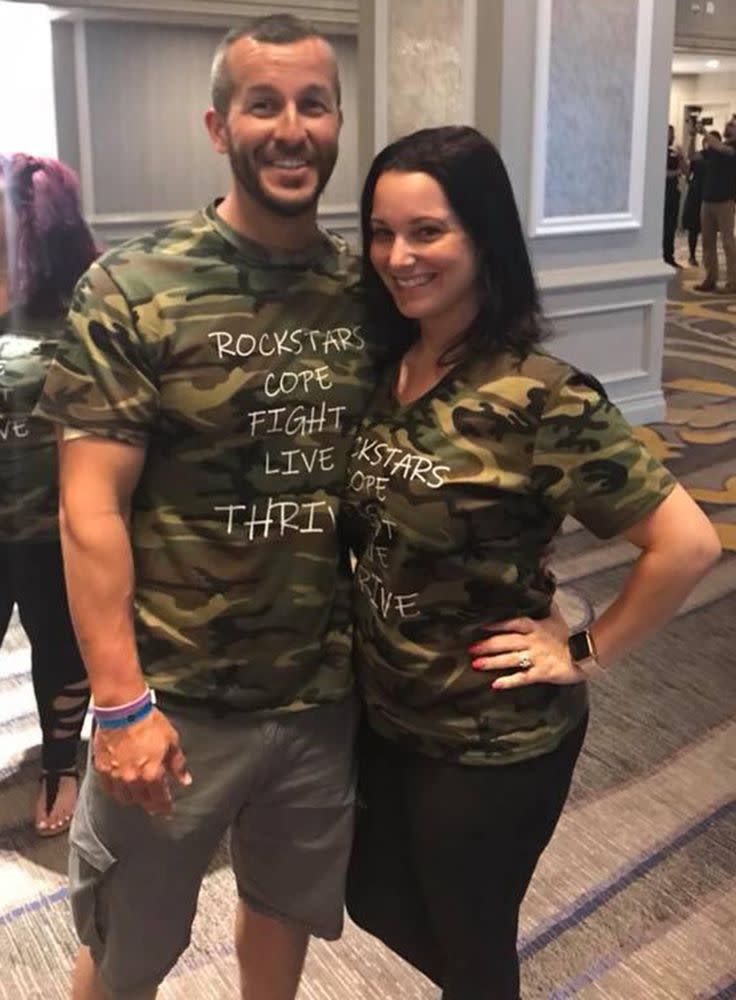 From left: Chris and Shanann Watts