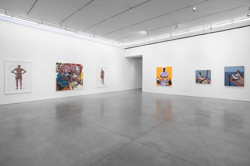 Installation view of “Winner Takes All” at Marianne Boesky Gallery. - Credit: Courtesy