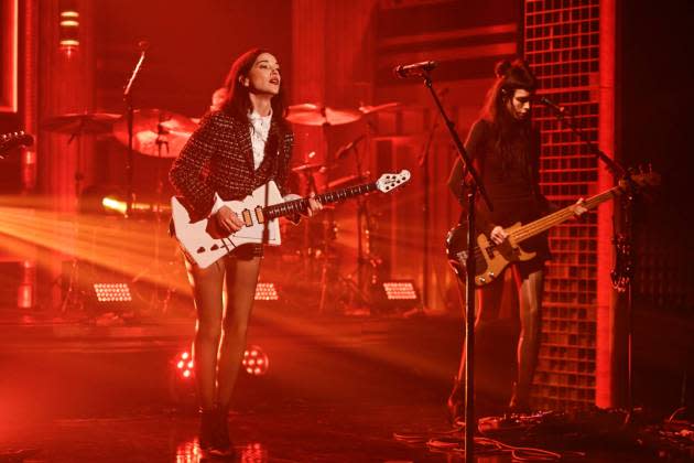 St. Vincent on 'The Tonight Show Starring Jimmy Fallon' Sept. 9, 2024. - Credit: Todd Owyoung/NBC via Getty Images