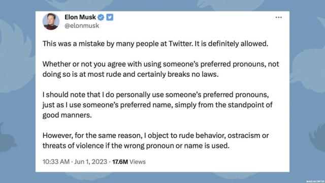 Elon Musk says 'cis' and 'cisgender' are slurs on Twitter