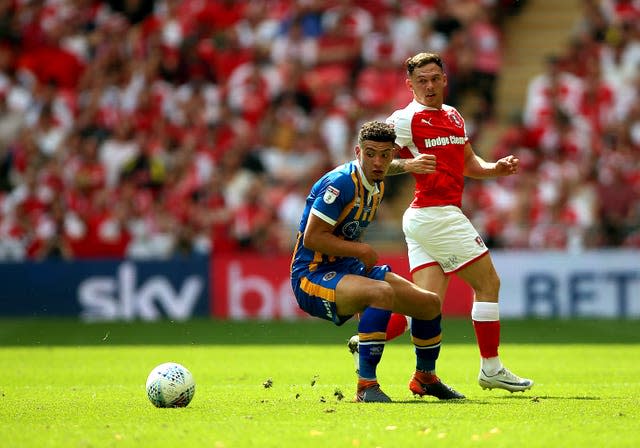 Ben Godfrey, left, enjoyed a successful loan spell at Shrewsbury