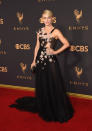 <p>This year’s Emmys will be the last that Hough attends as a <em>Dancing With the Stars</em> judge, so it’s fitting that she went out with a bang in a stunning Marchesa gown. (Photo: Getty Images) </p>