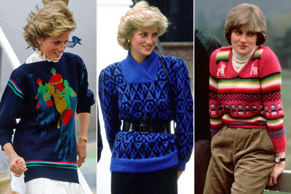 Proof That No One Did Sweater Weather Better Than Princess Diana