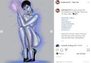 La modella stupisce i follower con scatti in versione fantascientifica su Instagram