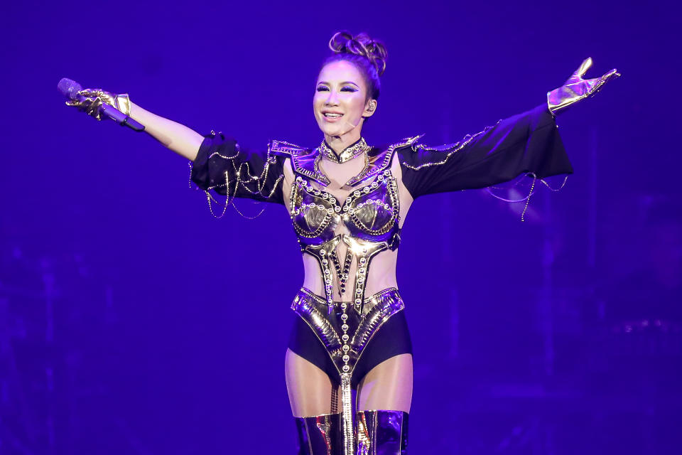 TAIPEI, CHINA - JUNE 21: Singer Coco Lee performs onstage during her concert at the Taipei Arena on June 21, 2019 in Taipei, Taiwan of China. (Photo by Visual China Group via Getty Images/Visual China Group via Getty Images)