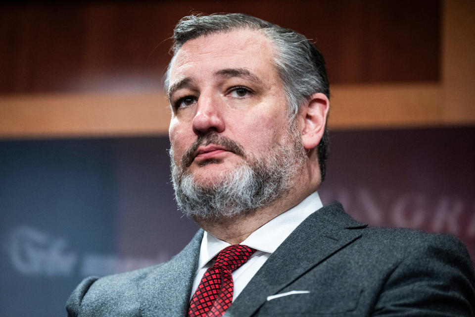 Ted Cruz at a news conference (Tom Williams / CQ-Roll Call, Inc via Getty Images file)