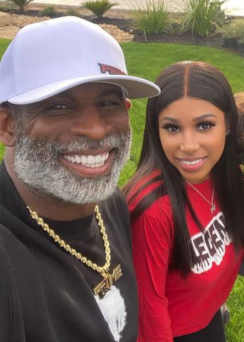 <p>Deiondra Sanders/Instagram</p> From Left: Deion Sanders and Deiondra Sanders.