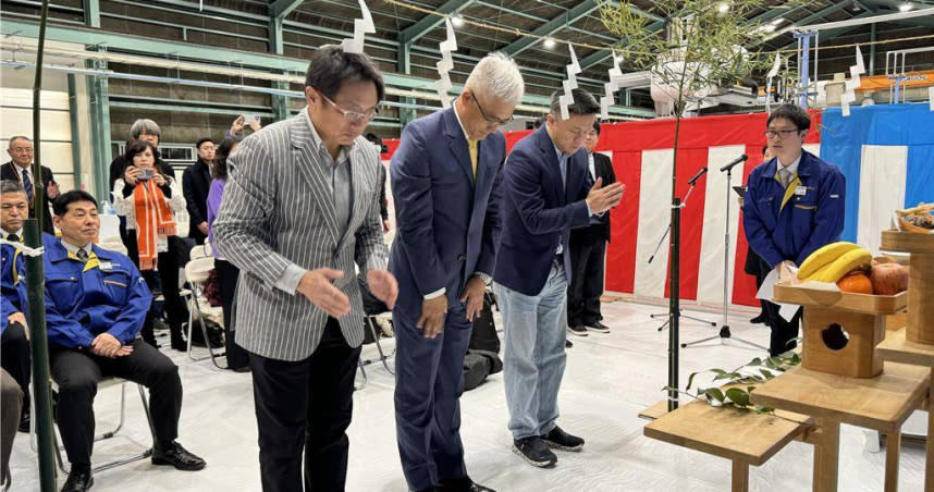 今日IKKA名古屋第3新廠落成開幕，參照日本傳統典禮由日本神官主持開幕祭典。（圖／報系資料照）