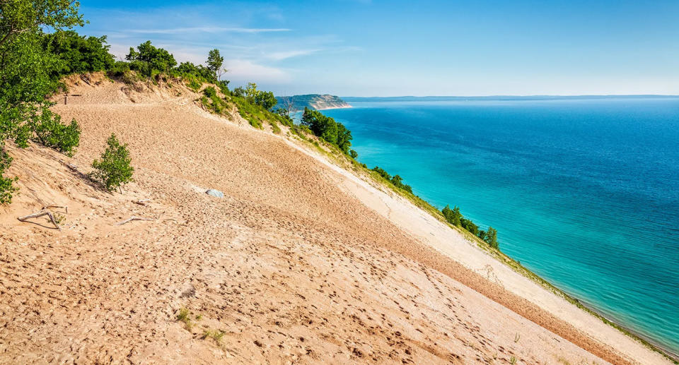 Popular Sleeping Bear Dunes Michigan Lake USA