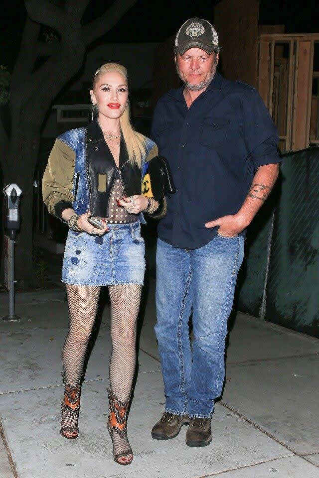 The power couple even wore matching denim!