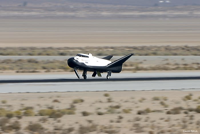 Dream Chaser spaceplane during a recent flight test