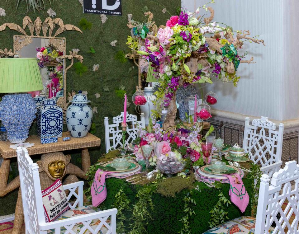 A table designed by Javier Fernandez of Transitional Designs was featured in 2023 at the inaugural Holiday House Tabletop Event fundraiser at The Colony in Palm Beach. This year's event will take place Feb. 26.