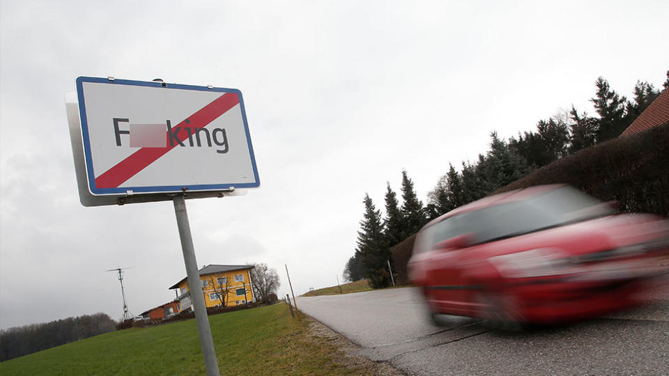 The Austrian village of F**king is being renamed next year, due to tourists and bad jokes. Source: Getty Images/AFP